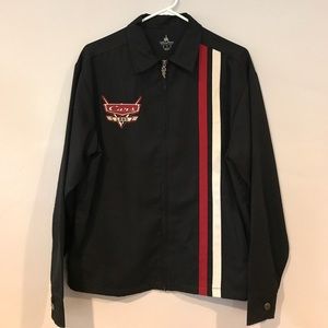 Carland Disney waistline jacket with details to the lightning bolt zipper.